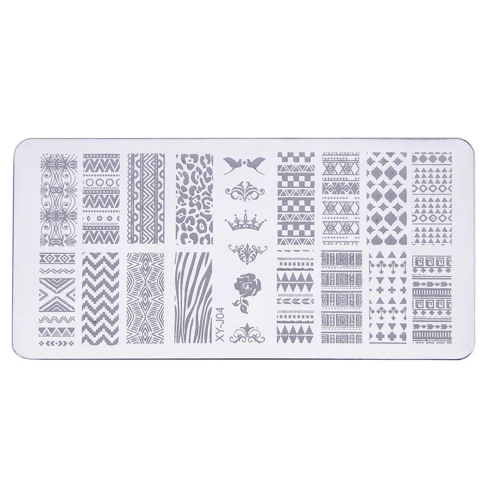 Удобные шаблоны для ногтей DIY Художественный штамп с изображением штамповочные