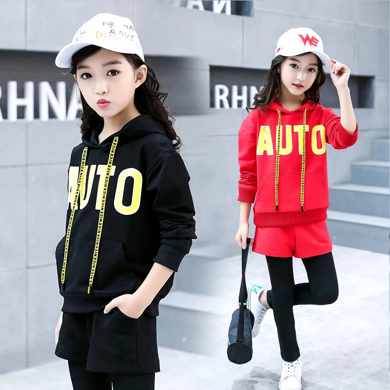 Осенне-весенний комплект одежды для девочек FYH пуловеры + штаны детский