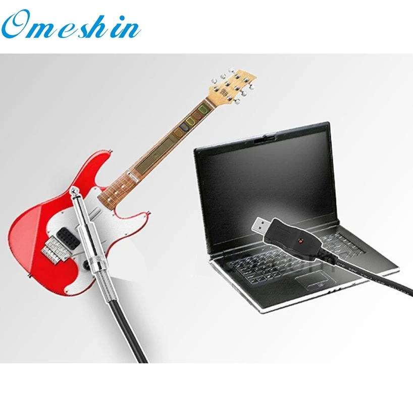 Usb линейный вход аудио USB Гитары линия кабель для передачи данных Интерфейс