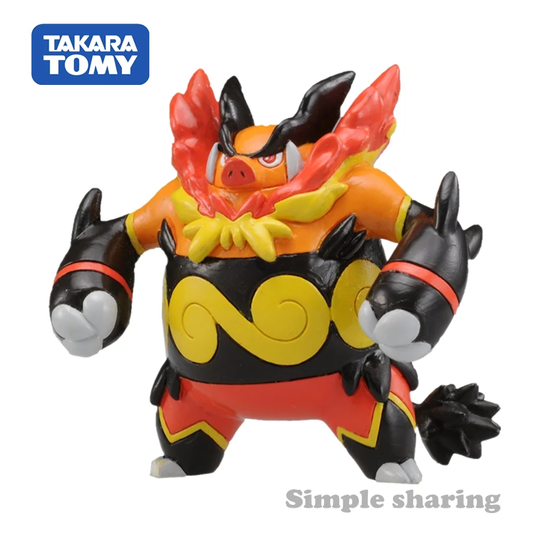 TAKARA TOMY Tomica-конструктор с фигурками из м/ф “Покемон” Enbuoh сайту Emboar коллекционные