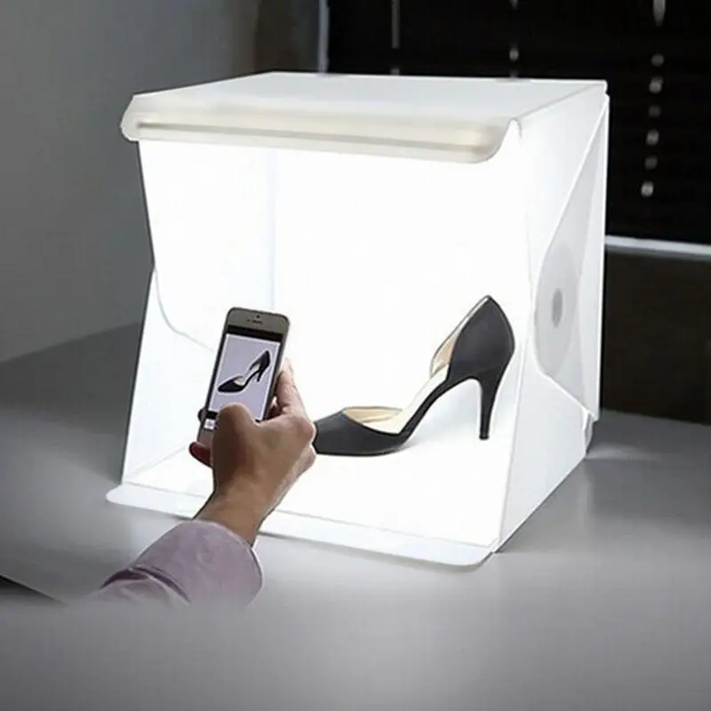 

Portable Folding Lightbox Photography Studio Softbox LED Light Soft Box for DSLR Camera Photo Background Dropshipping