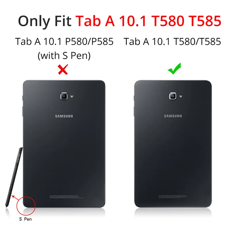 Ударопрочный чехол-подставка из силикона и ТПУ для Samsung GALAXY Tab A A6 10 1 T580 T585 T580N T585N