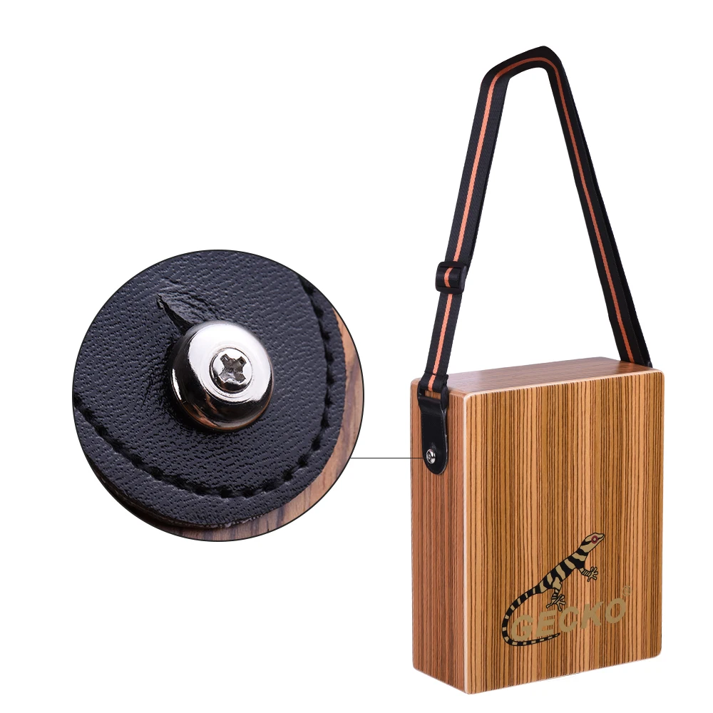 GECKO C 68Z Портативный путешествия Cajon коробка барабан ручной зебрано ударный