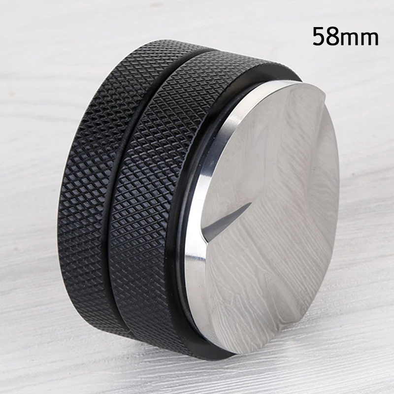 Black Color 58mm Для баристы, эспрессо кофе Tamper51/58 мм База Ясно средства ухода за кожей 304 нержавеющая сталь пресс для Кофе косметическая пудра молотки - Цвет: Black Color 58mm