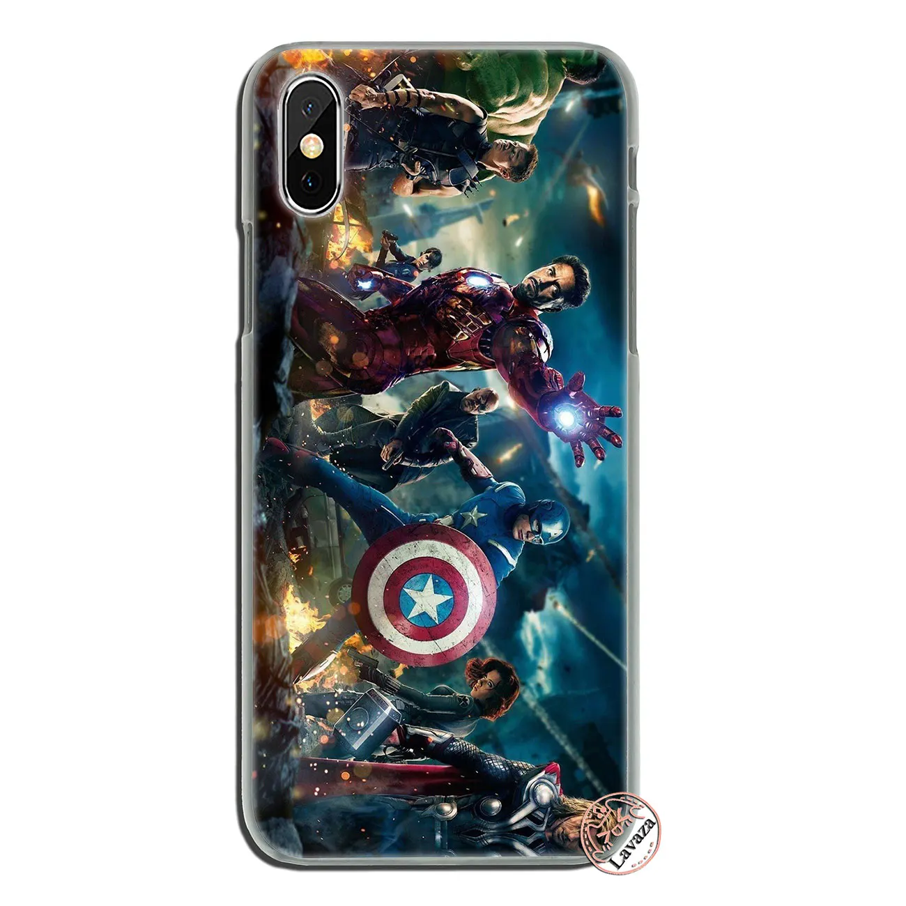 1 Жесткий чехол для телефона Lavaza Marvel, Мстители, Капитан Америка, для iPhone XR XS X 11 Pro Max 10 7 8 6 6S 5 5S SE 4S 4 - Цвет: 1