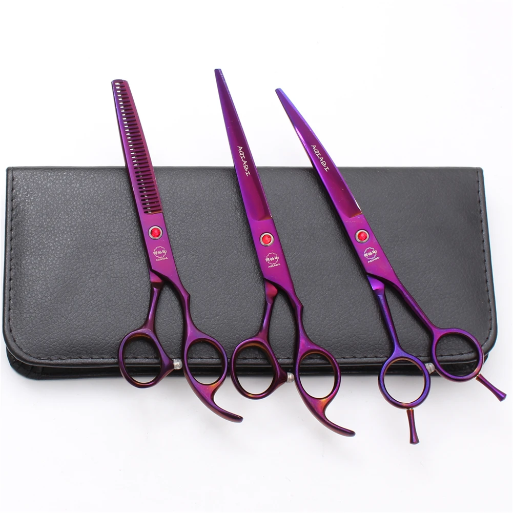 A3002 7'' Japan Steel AQIABI Professional Grooming Scissors Pet Shop &amp Home Dogs Cats Animals Hair Shears Haircut Suit | Красота и