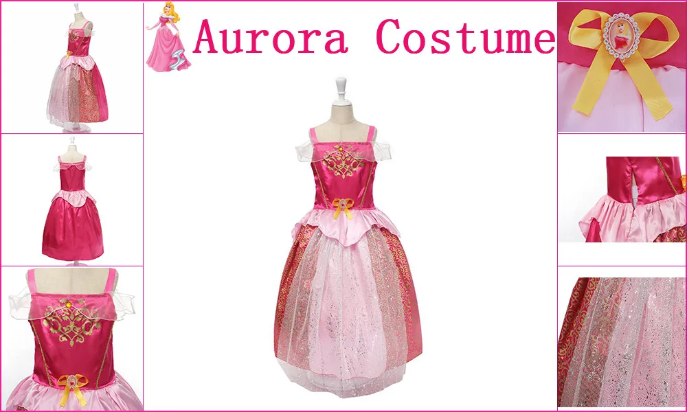 PaMaBa/платье принцессы для косплея Спящей красавицы девочек детский классический