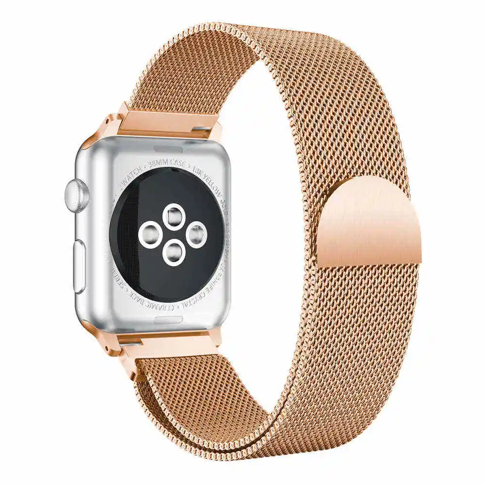 Ремешок для часов из нержавеющей стали Миланская петля Apple Watch series 1/2/3 42 мм 38 40 44