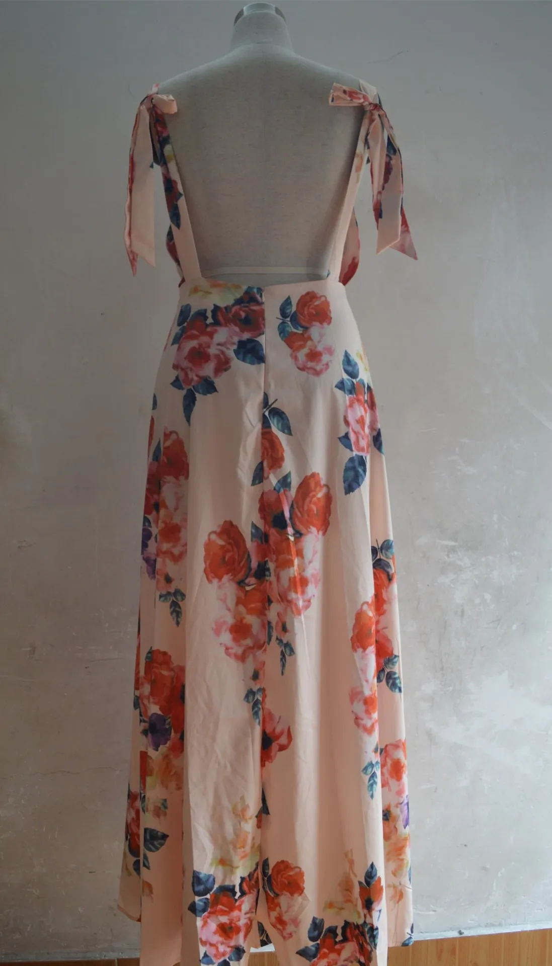 Maxi Dress Floral Sexy Women Summer Long Dresses Backless Robe Longue Femme Vestido De Festa Longo 2019 Elegant Bandage | Женская одежда