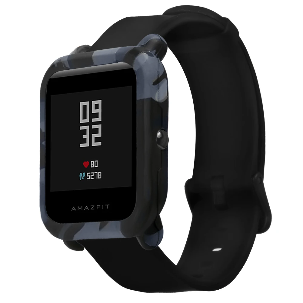 Мягкий силиконовый защитный чехол для часов Amazfit Bip, камуфляжный чехол, защитная рамка для Xiaomi Huami Amazfit Bip, защитная оболочка