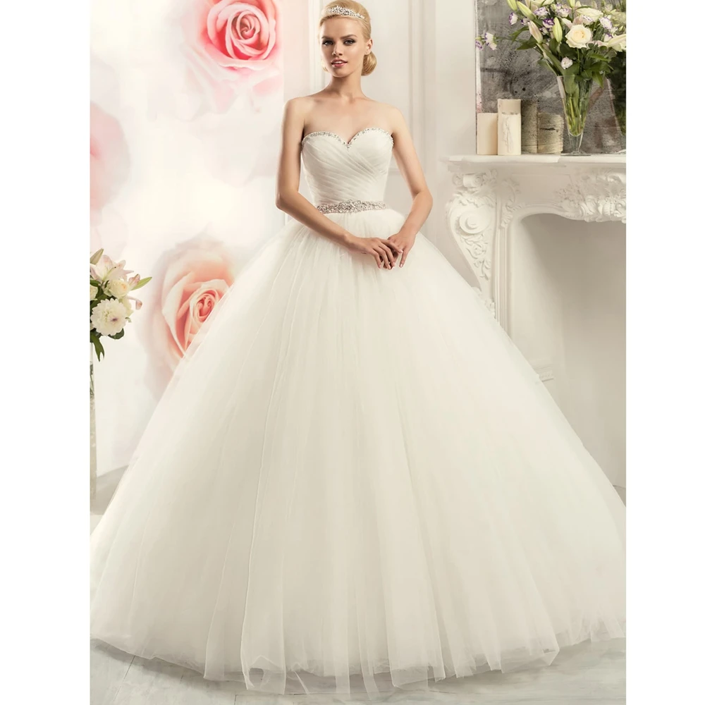 Платье принцессы с корсетом свадебные платья розовым поясом белое/цвета