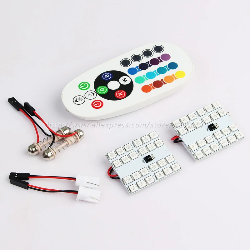 Гирлянда светодиодсветодиодный T10 12/15/24/36-SMD RGB пульт дистанционного управления 16