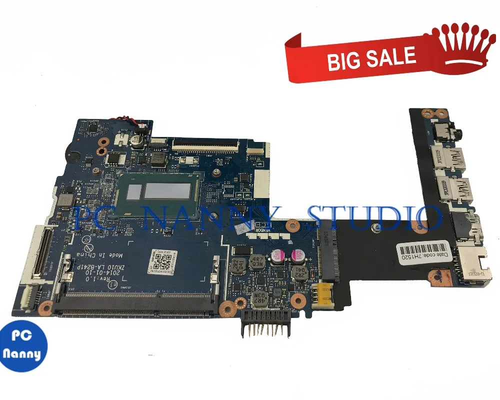 PCNANNY для HP 210 G1 материнская плата ноутбука ZKU10 LA-B241P SR170 I5-4200U протестирована |