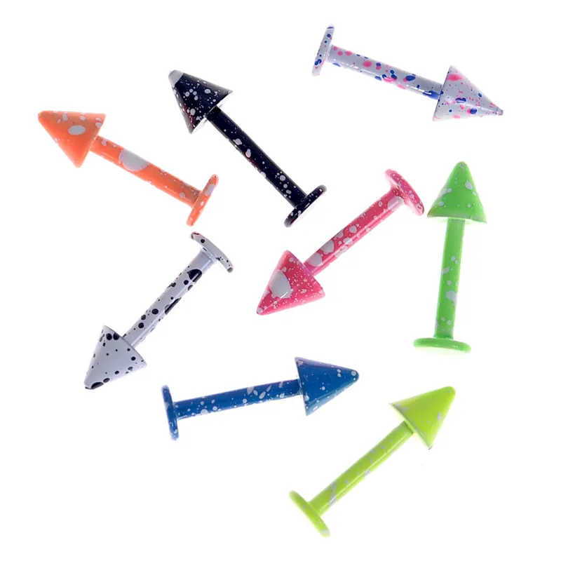 8 шт./упак. цветной перстень из нержавеющей стали для бровей носа губ кольцо