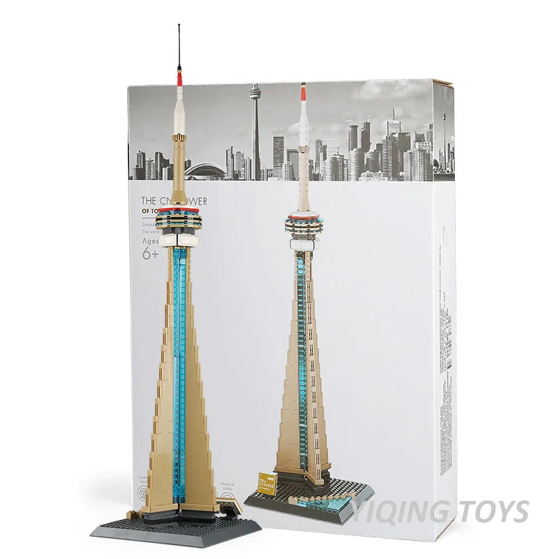 Канада в Торонто CN башня из кубиков известным городом строительные блоки игрушки