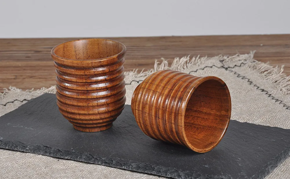 Пивной бревен примитивная ручная работа натуральная деревянная банка посуда для