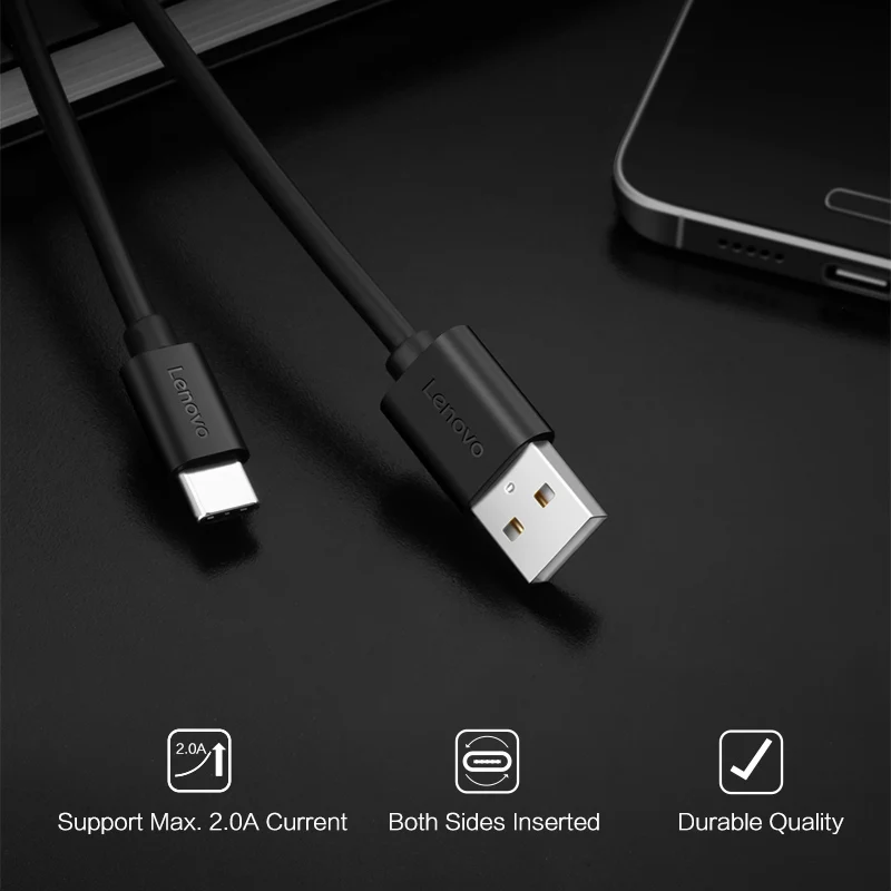 Lenovo оригинальный 1 5 м Тип-C кабель Reversible USB C провод Быстрая зарядка передачи