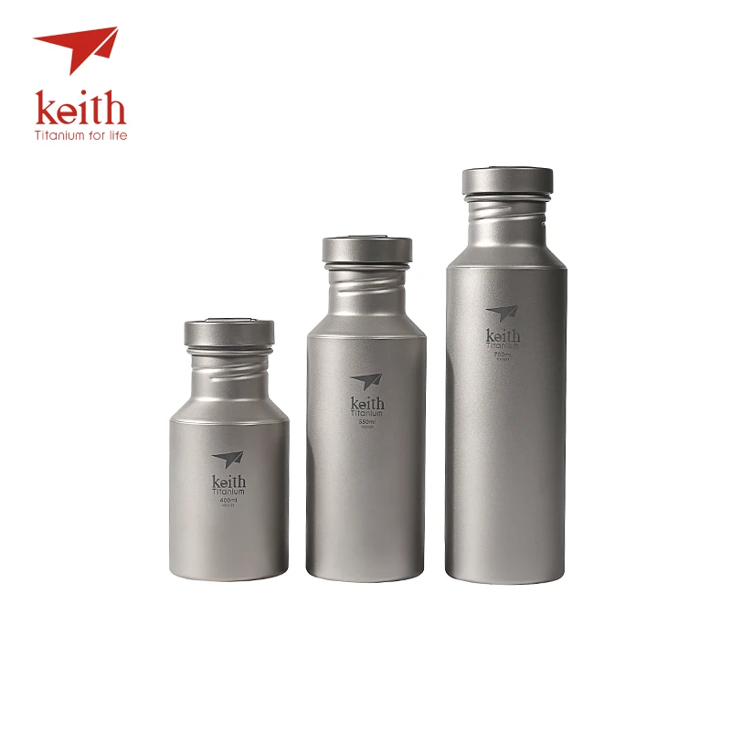 Походные чайники Keith для воды из титана с титановыми крышками походные