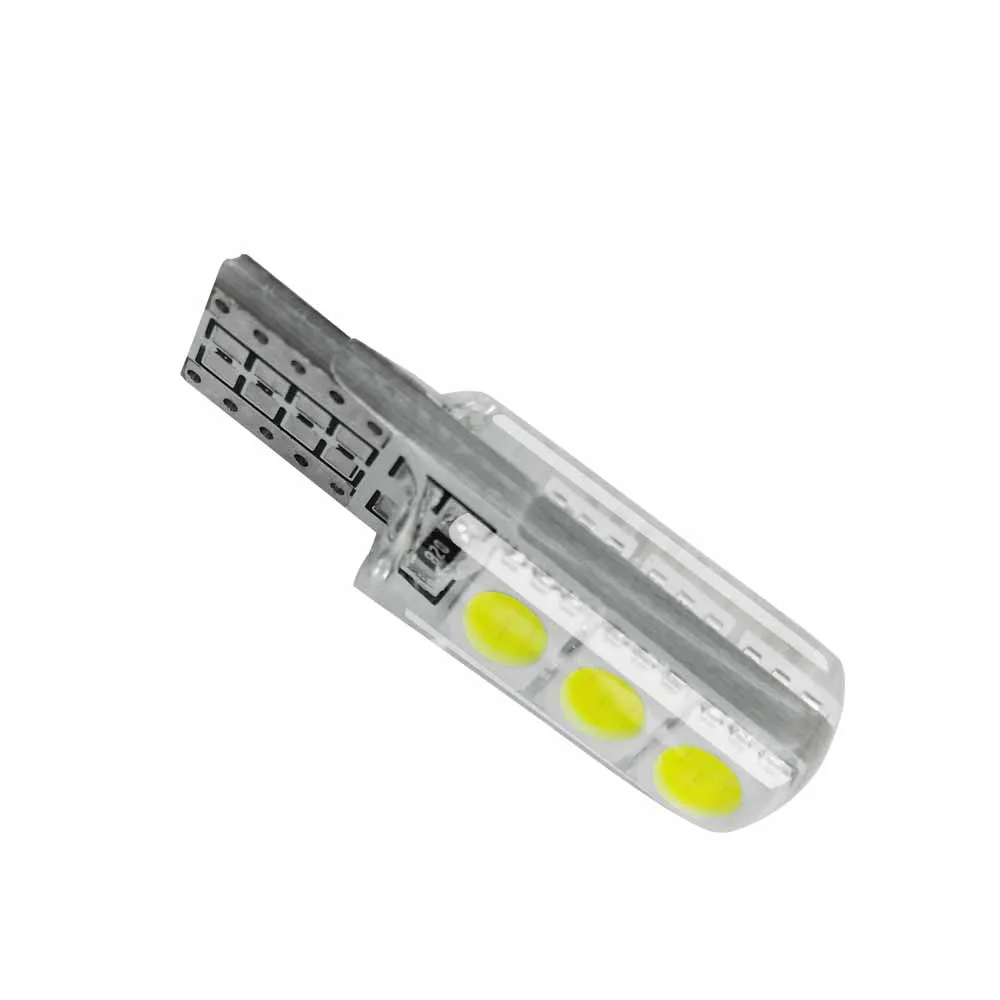 10 шт. 6000K автомобильные аксессуары T10 5050 6SMD W5W 194 дверные внутренние габаритные
