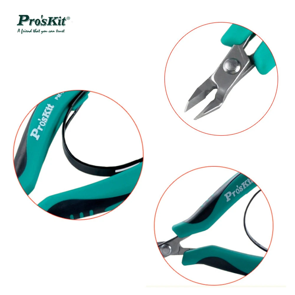 Pro'sKit PM-396F щипцы диагональные плоскогубцы для электрического кабеля для бисероплетения
