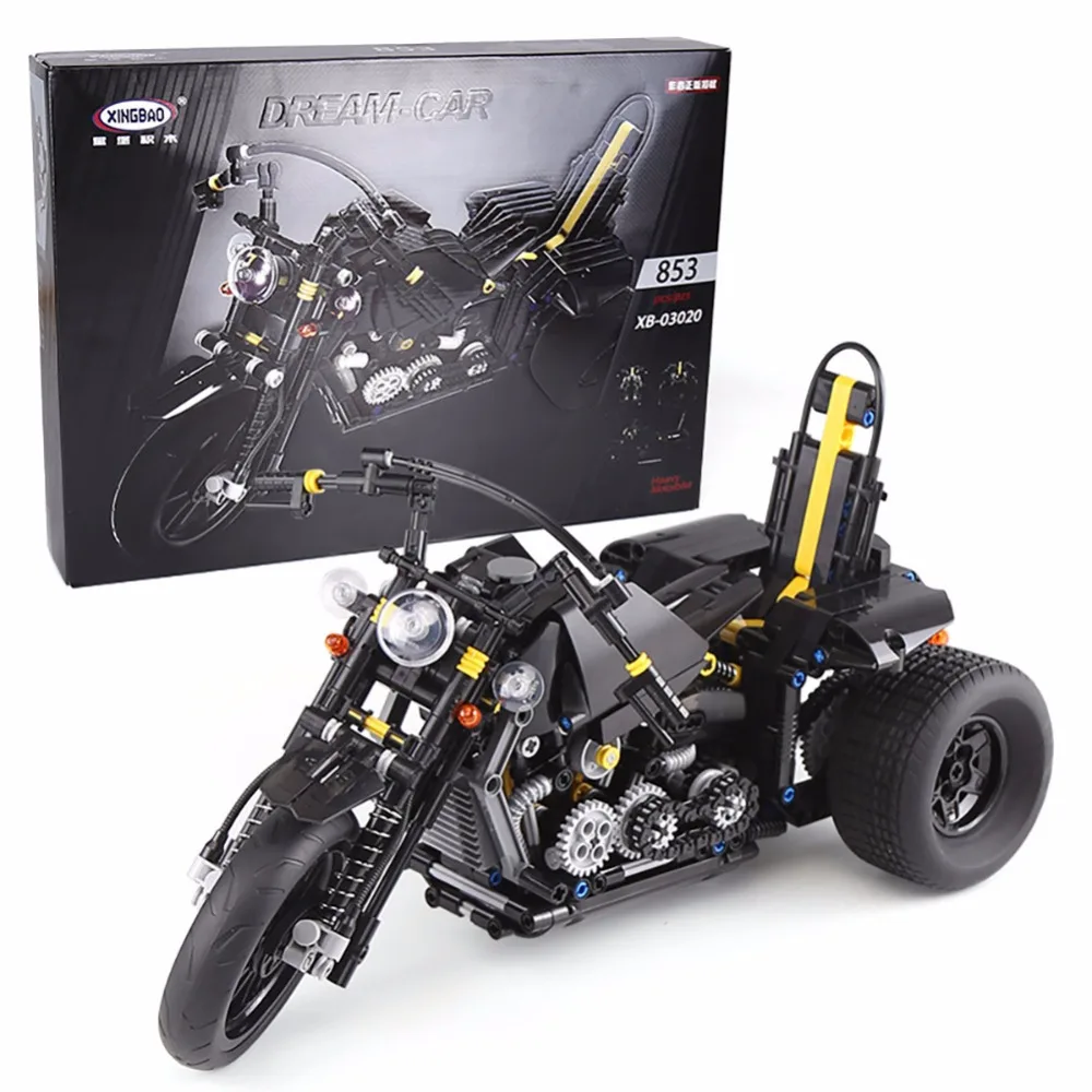 XINGBAO 03020 Technic машина серии Exploiture тяжелый мотоцикл строительные блоки набор