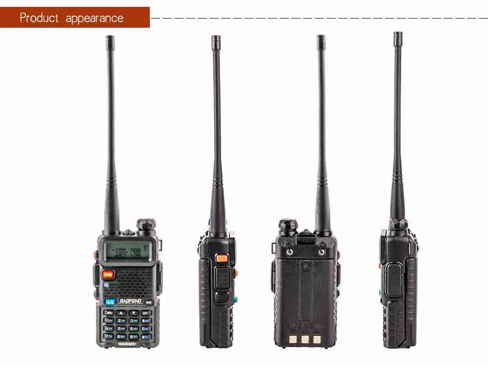 Горячая 2 шт ptt UV-5R baofeng гарнитура HT radio hf vhf морской cb радио Мобильный портативный двухсторонний цифровой 1 пара рация uv 5r