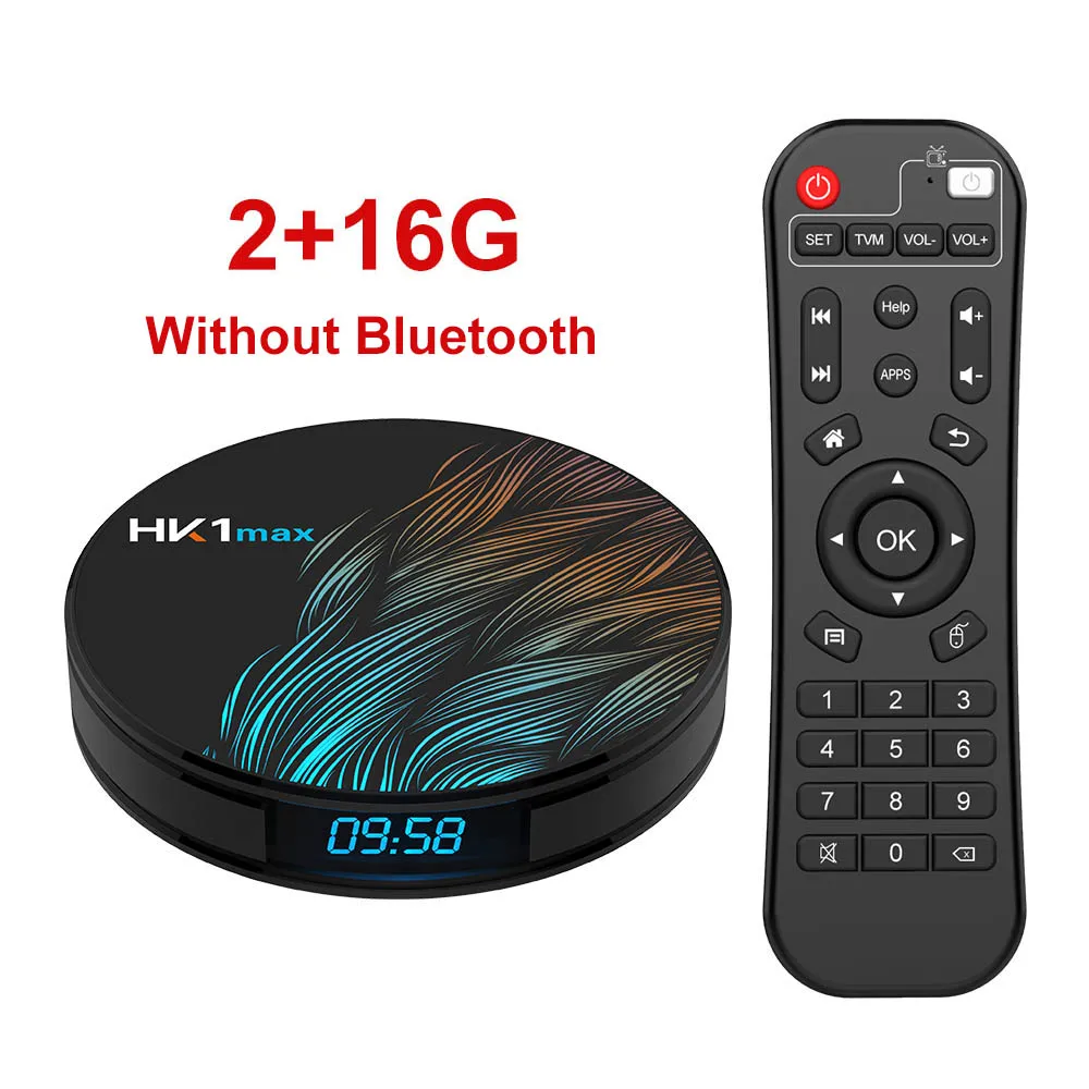 HK1MAX-2-16 HK1Max Android 9.0 ТВ Приставка круглой формы RK3328 четырехъядерный Cortex-A53 Телеприставка WiFi 2,4 г/5 г Тв Бокс BT4.0 Penta-Core Mali-450 Медиаплеер - Цвет: HK1MAX-2-16