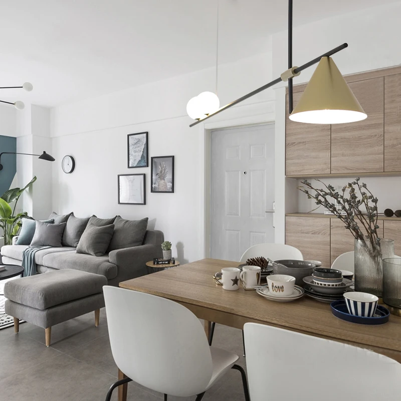 Современный стеклянный подвесной светильник в скандинавском стиле дизайнерские