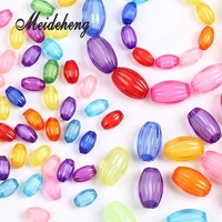 acrylic colorful big curtain beads in beads for home decoration jewelry diy making striped large hole barrel accessory