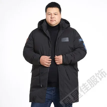 Большие размеры 10XL 8XL 6XL 5XL новая одежда Куртки Бизнес длинное плотное зимнее пальто Мужская однотонная парка модное пальто верхняя одежда