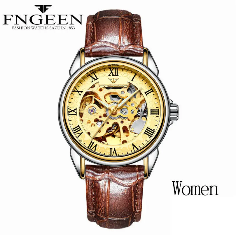 women L tone gold Женские часы, автоматические механические часы, женские часы с турбийоном, Reloj Mujer, часы со скелетом, Лидирующий бренд, наручные часы, Relogio Feminino - Цвет: women L tone gold