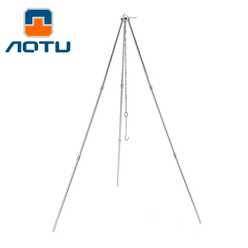 Уличный Штатив для кемпинга пикника приготовления пищи прочный портативный