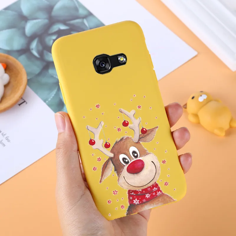 Для samsung A5 SM-A520F Чехол Мягкий силиконовый чехол для телефона для samsung Galaxy A3 A5 A7 чехол Fundas матовый желтый узор - Цвет: 43