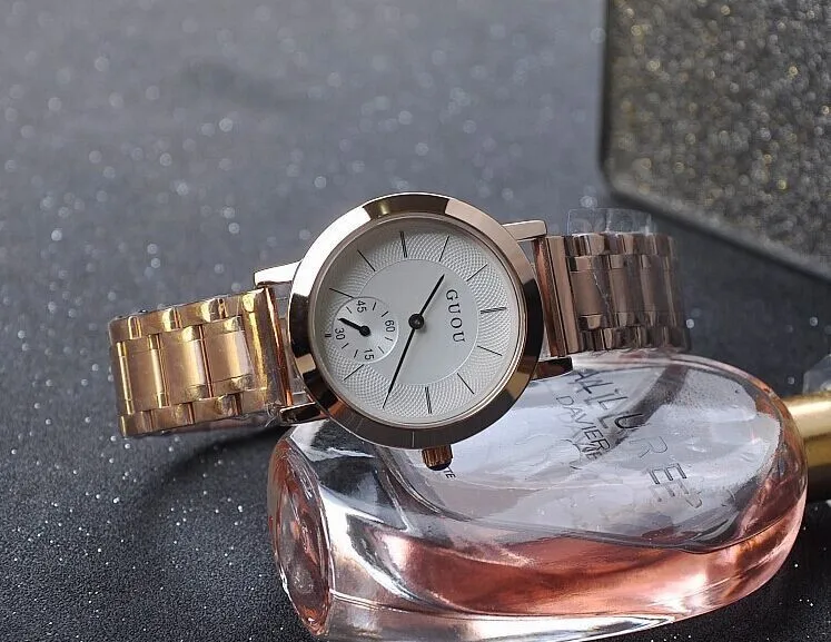 Новые классические простые Стильные и прочные дамские часы из нержавеющей стали