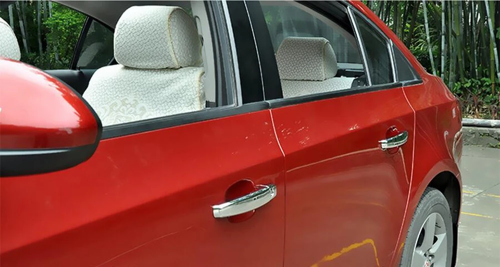 8 шт./компл. для Chevrolet Cruze 2009- ABS хромированные дверные ручки крышки Ручка двери наружная Стикеры внешней отделки Шевроле Cruze B-210