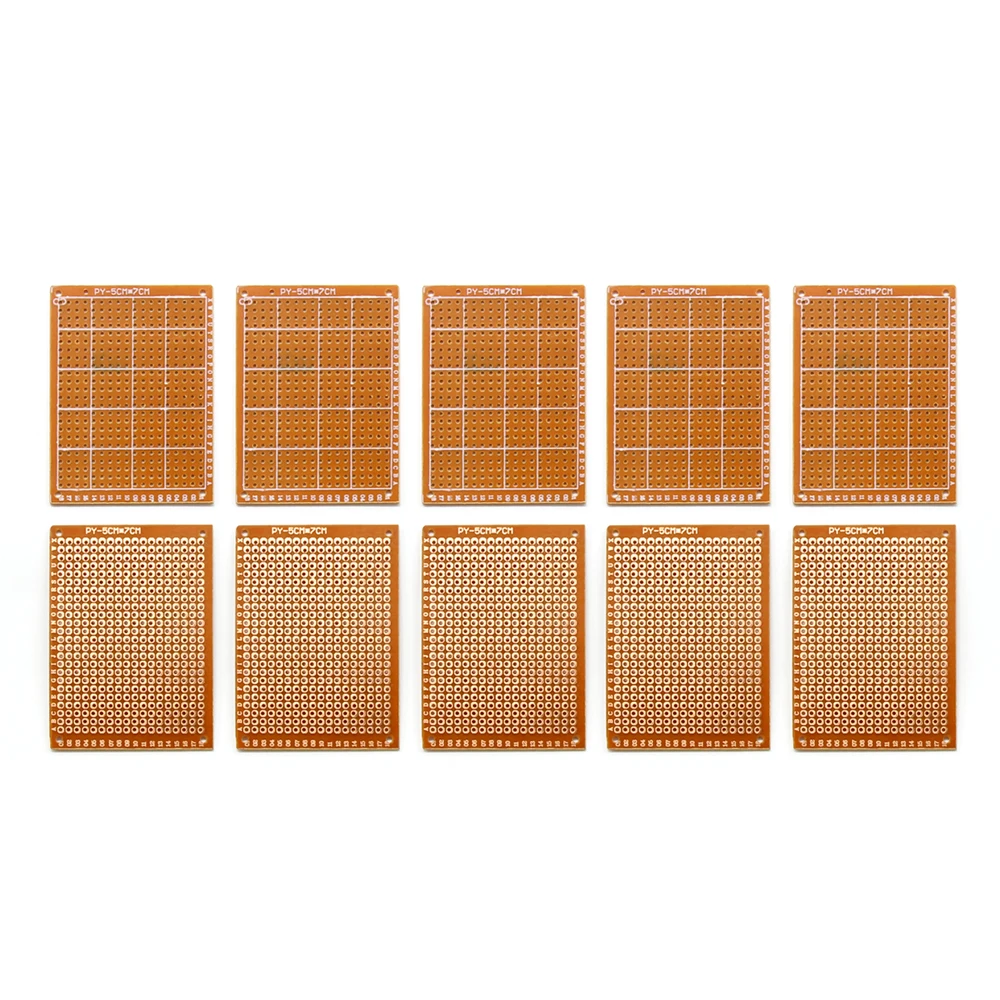 10 шт. прототип бумага Медь PCB Универсальный Эксперимент Матрица платы 5x7 см бренд