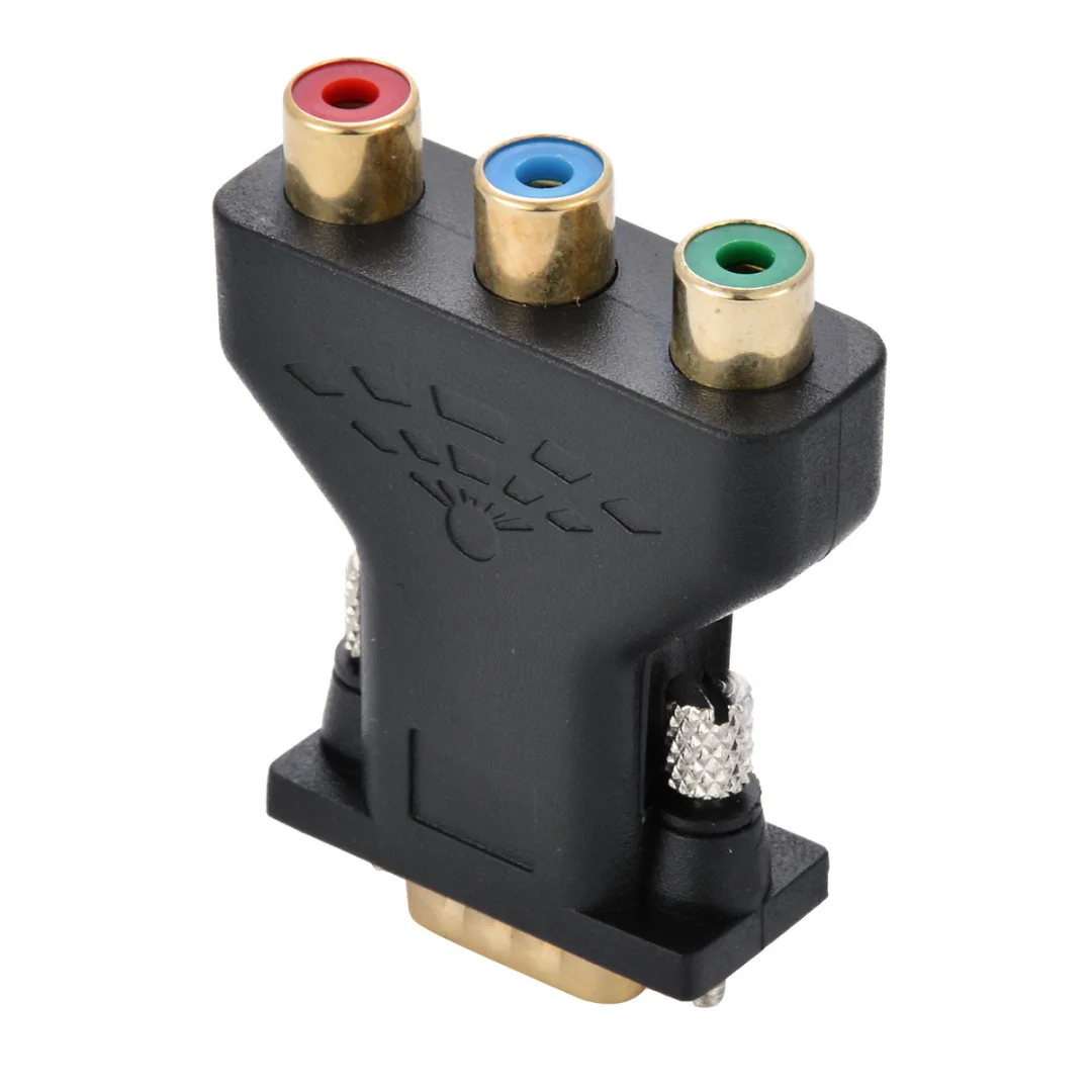 Mayitr RCA VGA разъем конвертер 3 RCA RGB видео Женский в HD 15-Pin VGA стиль компонент видео разъем адаптер