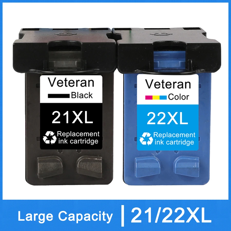 Картриджи Veteran 21XL 22XL совместимые с Hp 21 22 чернильный картридж Hp21 Hp22 для Deskjet F2180 F4180