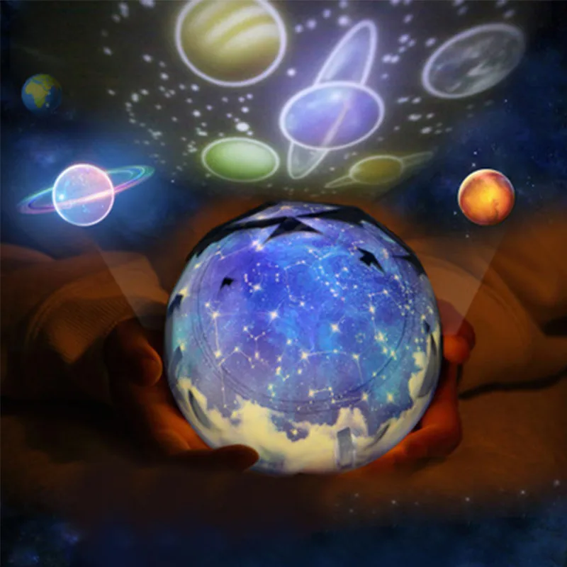 Июля песня светодиодный ночной Светильник звездное небо Magic Star Moon планета лампы