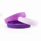 Силиконовые браслеты World.org без жалоб, 3 шт., фиолетовые спортивные браслеты, мужские и женские студенческие подарки для влюбленных SH285