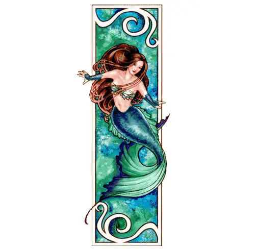 Комплект для вышивки русалка комплект крестиком зеленого цвета сделай сам