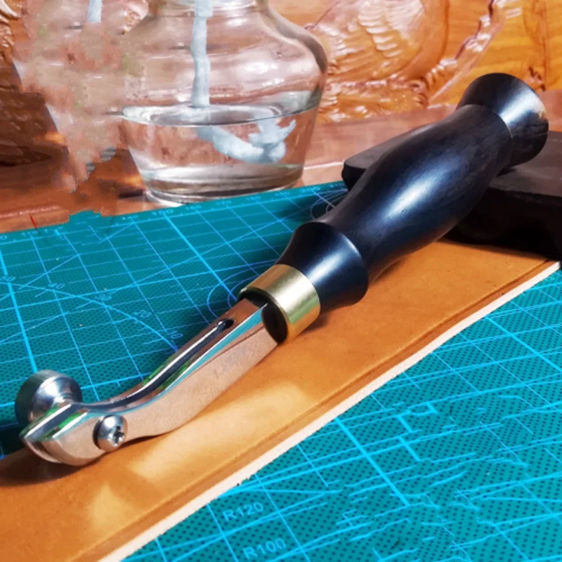 Регулируемая боковая сторона пресс корыто/паз твист ручная Кожа мелкий маркер