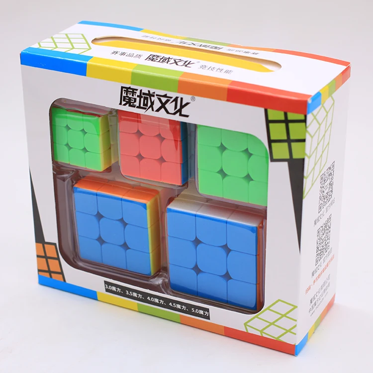 Moyu Mofangjiaoshi связка брелок мини 3x3x3 5 шт./компл. подарочная упаковка 3x3 магический