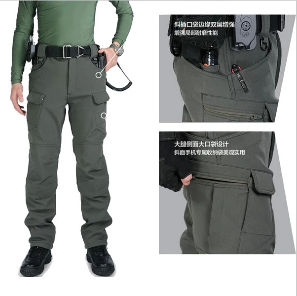Брюки-карго мужские тактические уличные штаны для тренировок в стиле милитари