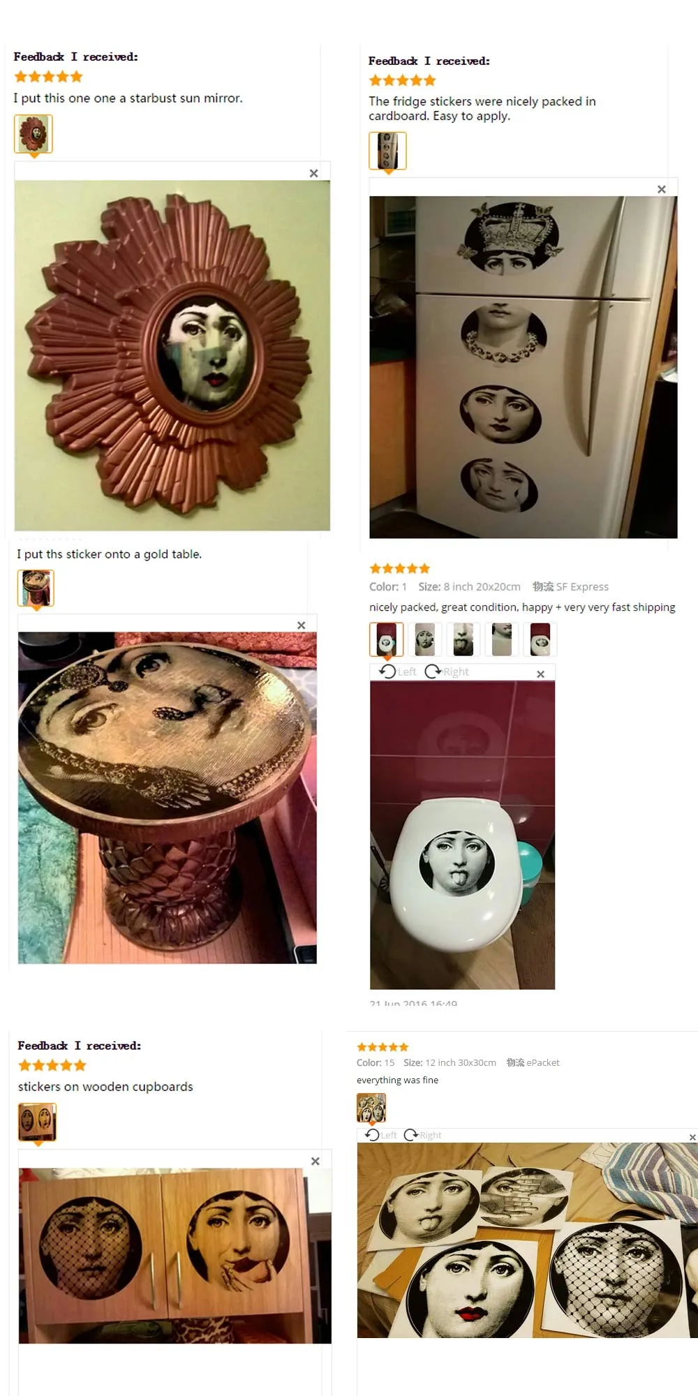 NO.197-220 дизайнерские обои Fornasetti, прозрачные наклейки, наклейки на стену для украшения стен, гостиной, 1 шт