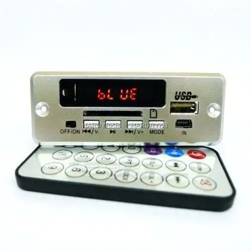 Bluetooth приемник светодиодный mp3 декодер плата цифровой усилитель с вызовом FM радио