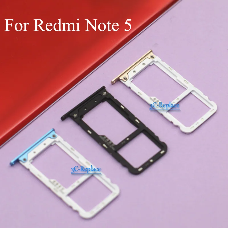 Для Xiaomi Redmi Note 5 / Pro Sim лоток держатель карты Micro SD слот части адаптер карты|Корпусы