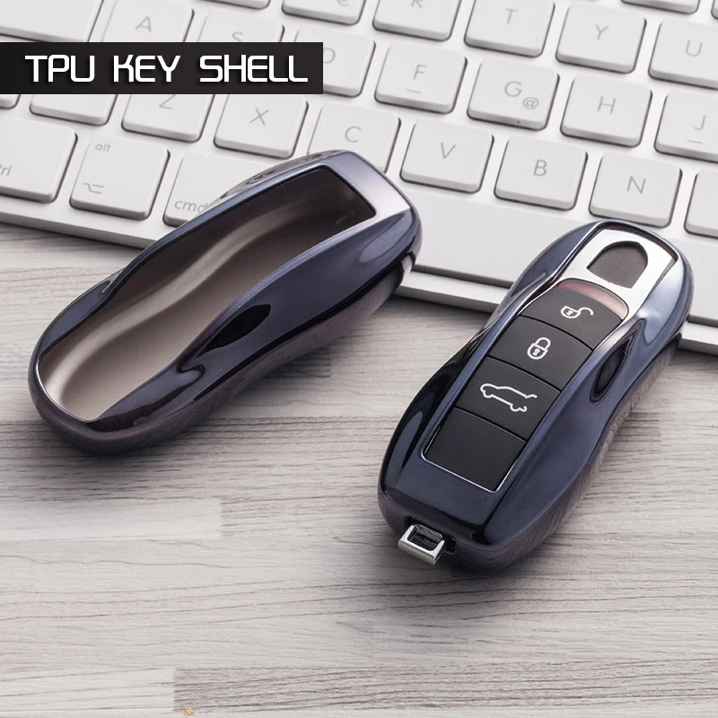 2018 новый tpu ключа автомобиля чехол Автомобильный ключ Замена корпуса для Porsche Cayenne