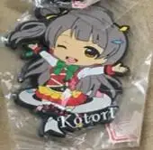 Мультфильм lovelive ПВХ cos брелок минами Котори Хонока Нико Подвески Брелок для ключей Косака Хонока Ядзава Нозоми малыш чавейру - Цвет: 6