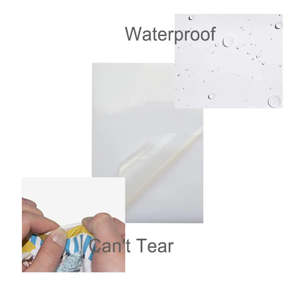 10 листов качественного водонепроницаемого самоклеящегося Листа A4 для лазерной